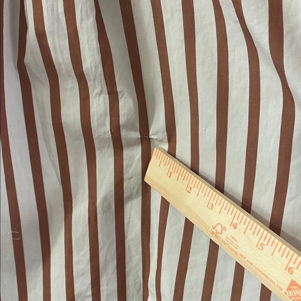 Bilma Shirt by Sézane in the "Camel Stripes" Colorway Size 32 About Medium - Picture 10 of 16